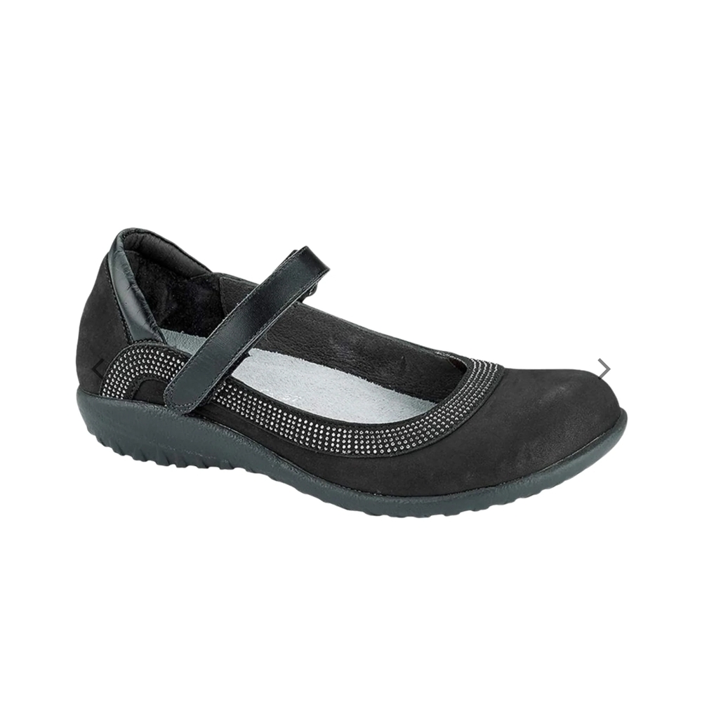 Naot Black Mary Jane Flats